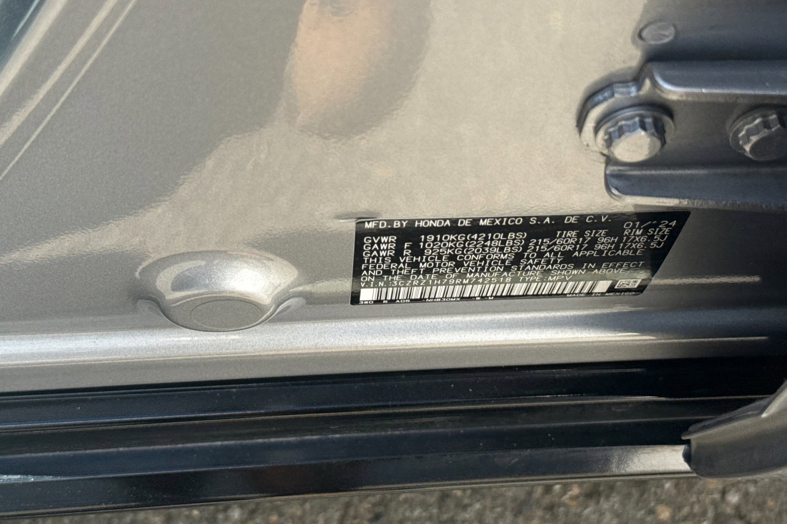 Certified 2024 Honda HR-V EX-L image 19