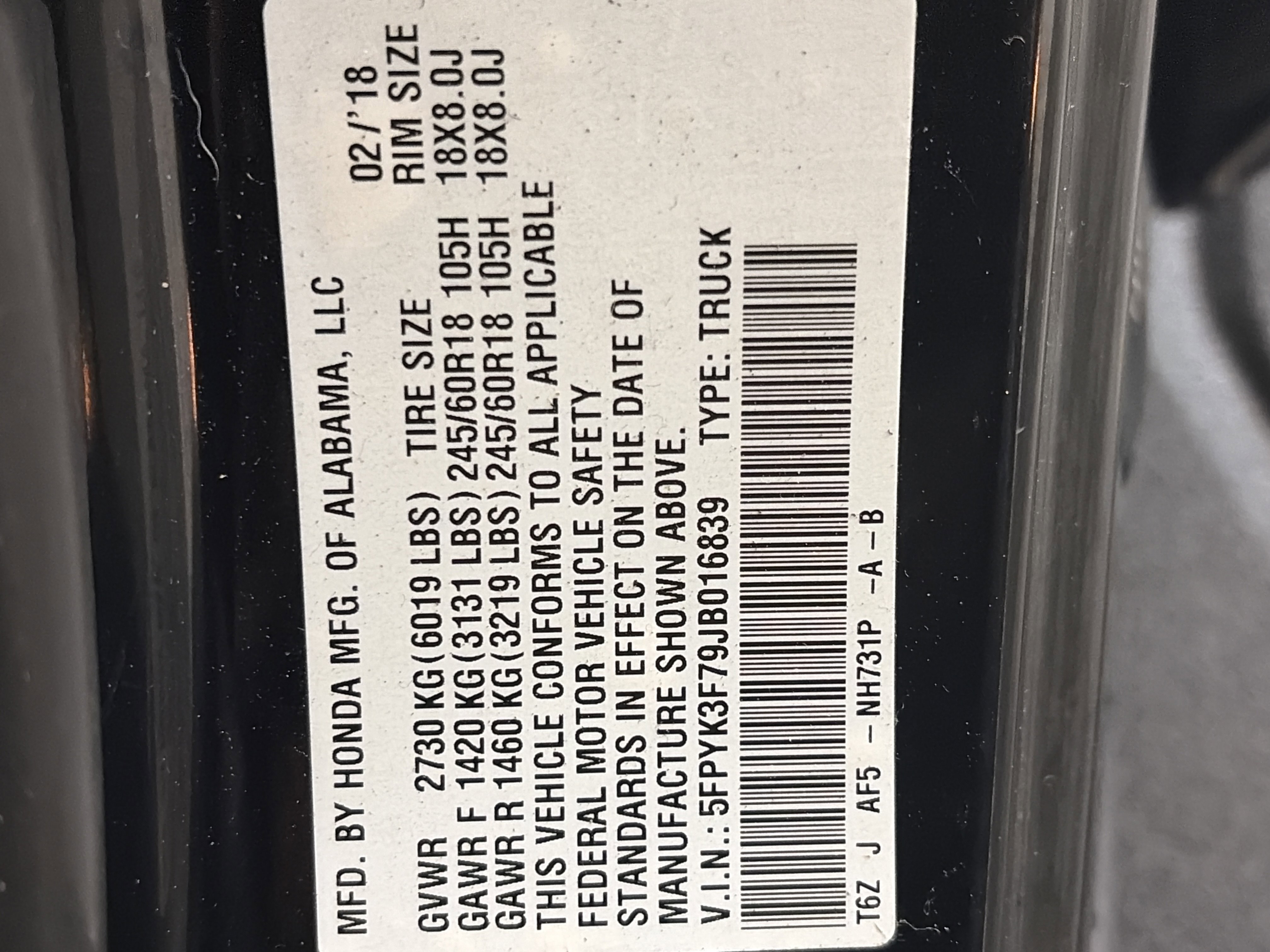 Used 2018 Honda Ridgeline RTL-E image 36