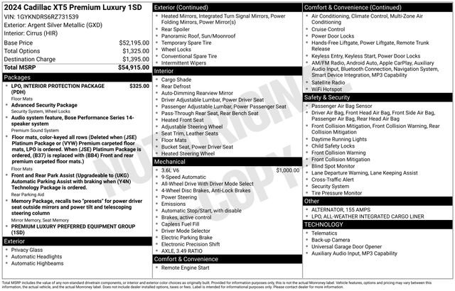 Certified 2024 Cadillac XT5 Premium Luxury image 36