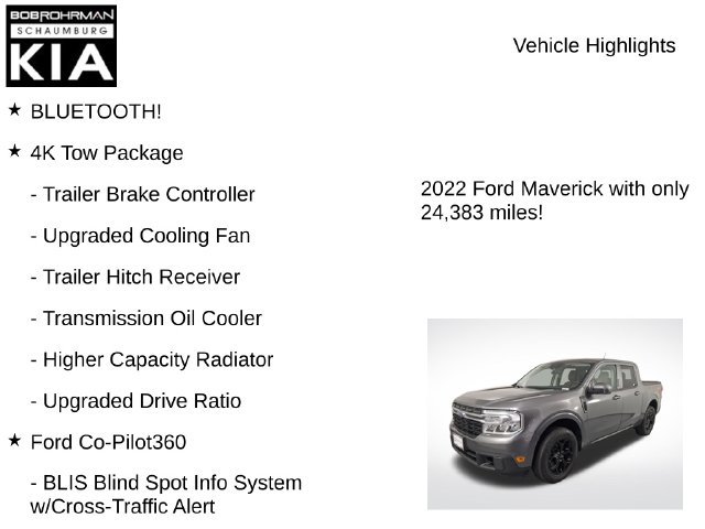 Used 2022 Ford Maverick Lariat w/ Equipment Group 500A Standard AWD/4WD image 8