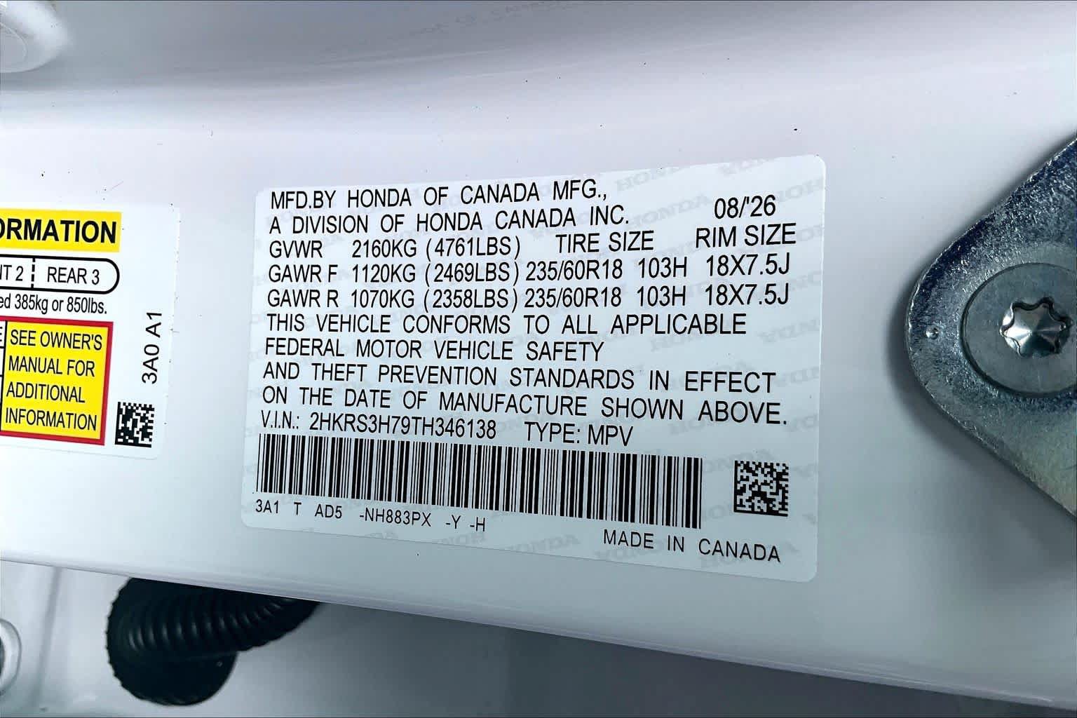 New 2026 Honda CR-V EX-L image 18