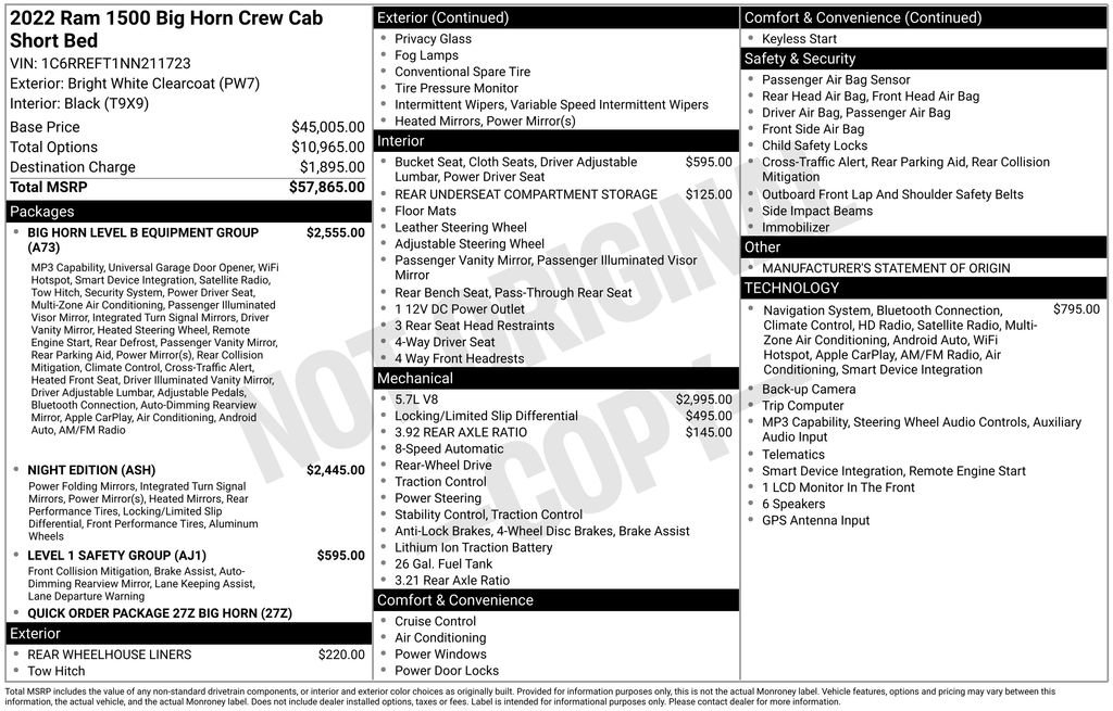 Used 2022 RAM 1500 Big Horn RWD image 37