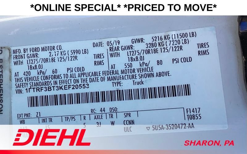 Used 2019 Ford F350 XL w/ XL Value Package AWD/4WD image 19