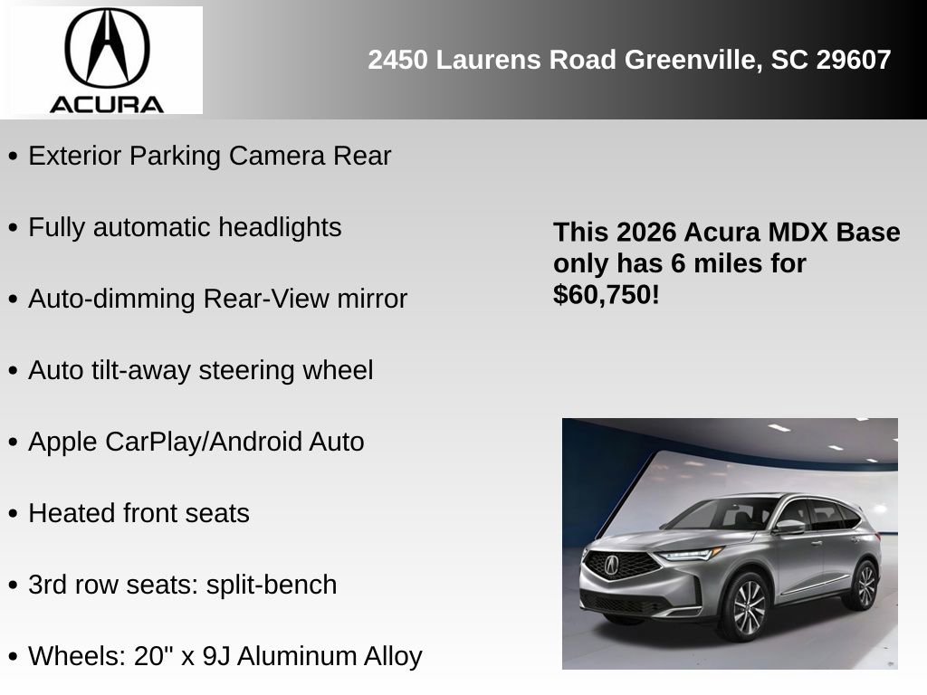 New 2026 Acura MDX w/ Technology Package image 10
