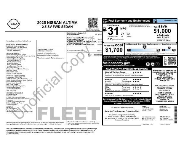 Certified 2025 Nissan Altima 2.5 SV FWD image 29