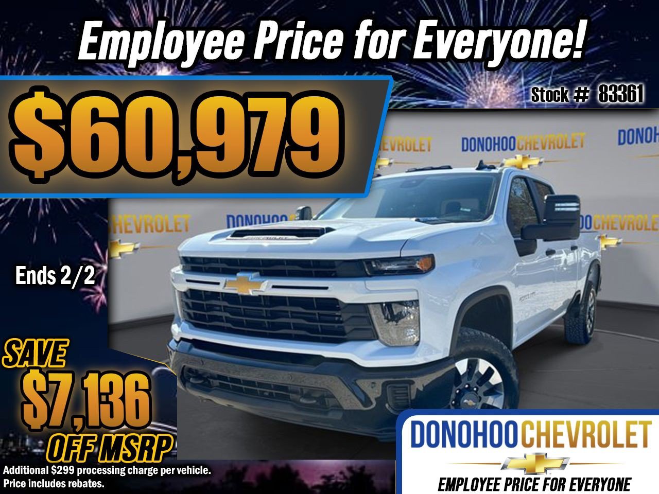New 2026 Chevrolet Silverado 2500 Custom w/ Custom Value Package