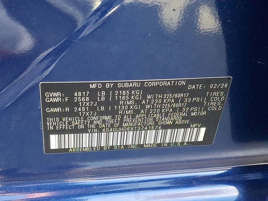 New 2026 Subaru Crosstrek 2.0i Premium AWD/4WD image 18