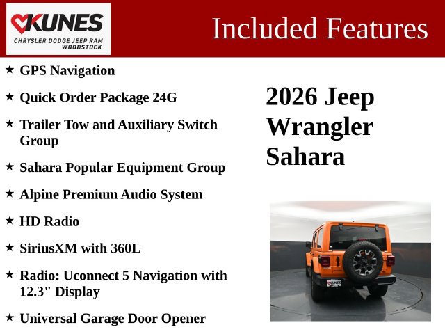 New 2026 Jeep Wrangler Unlimited Sahara AWD/4WD image 3