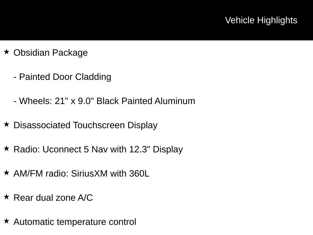 New 2026 Jeep Grand Cherokee Summit w/ Obsidian Package AWD/4WD image 16