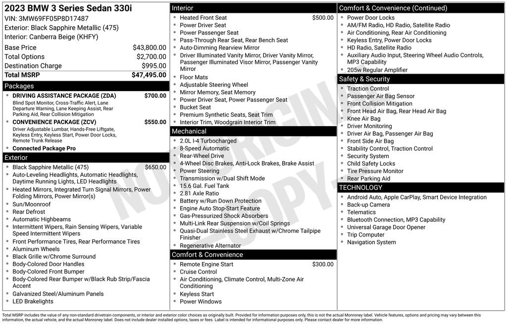Used 2023 BMW 330i Sedan w/ Driving Assistance Package RWD image 7