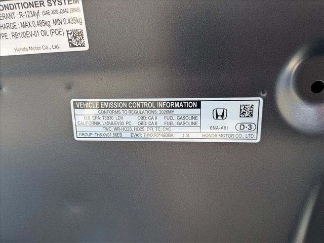 New 2026 Honda Accord SE image 16