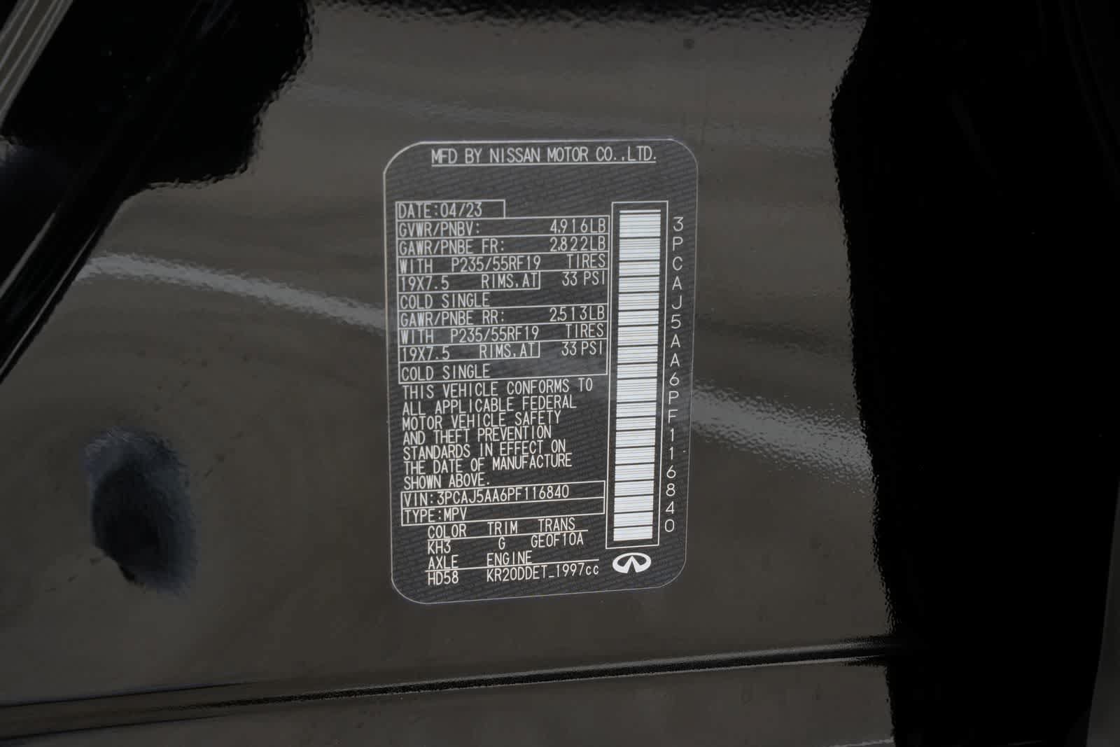 Certified 2023 INFINITI QX50 Pure FWD image 24