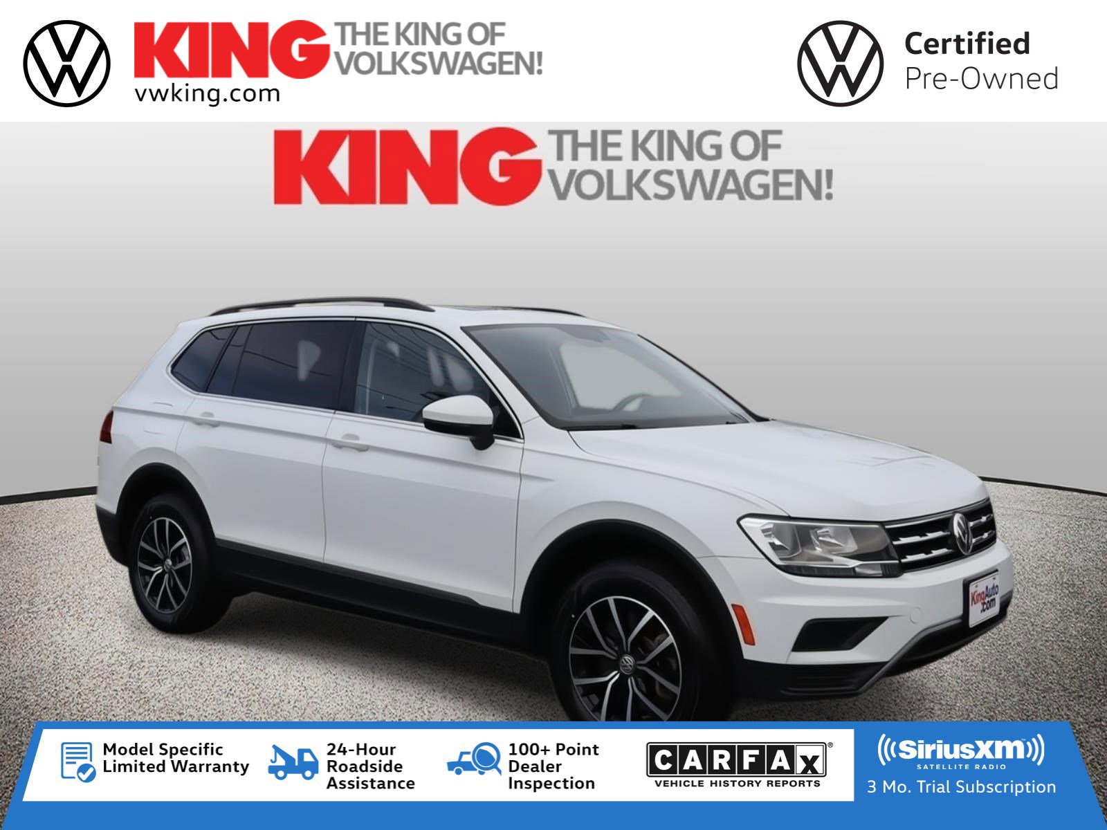 Certified 2021 Volkswagen Tiguan SE w/ Panoramic Sunroof Package image 1