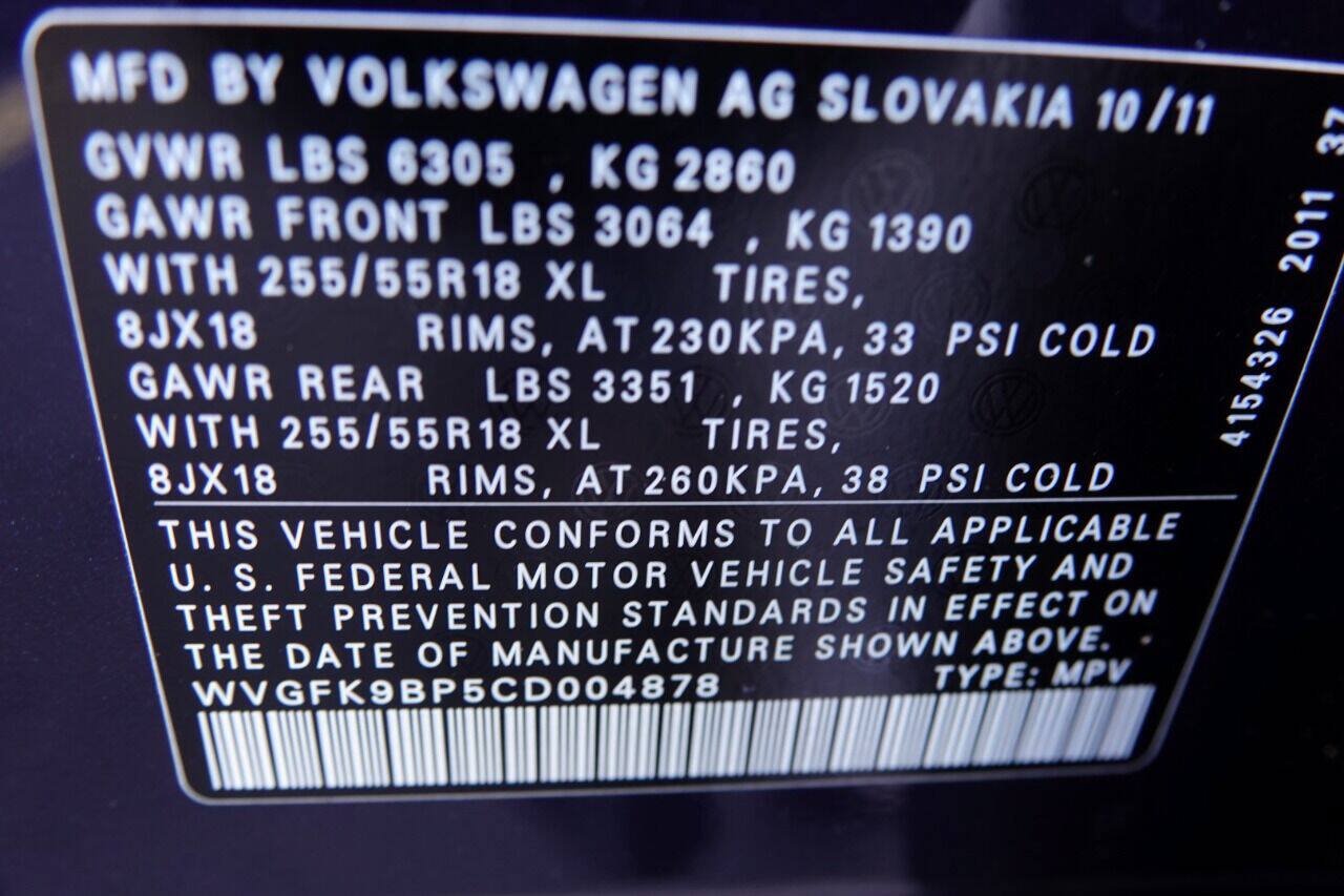 Used 2012 Volkswagen Touareg Sport AWD/4WD image 67