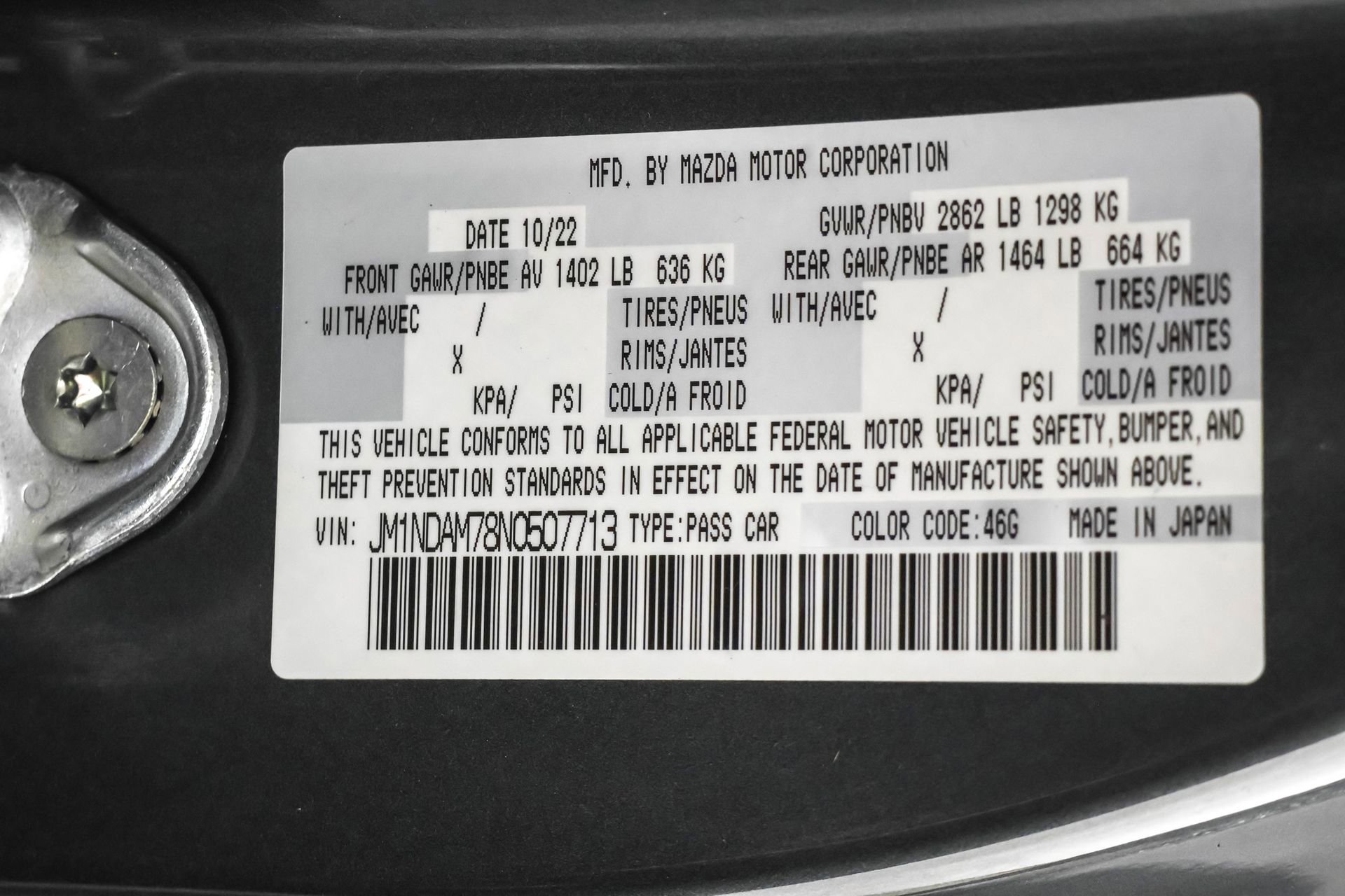 Used 2022 MAZDA MX-5 Miata RF Grand Touring RWD image 43
