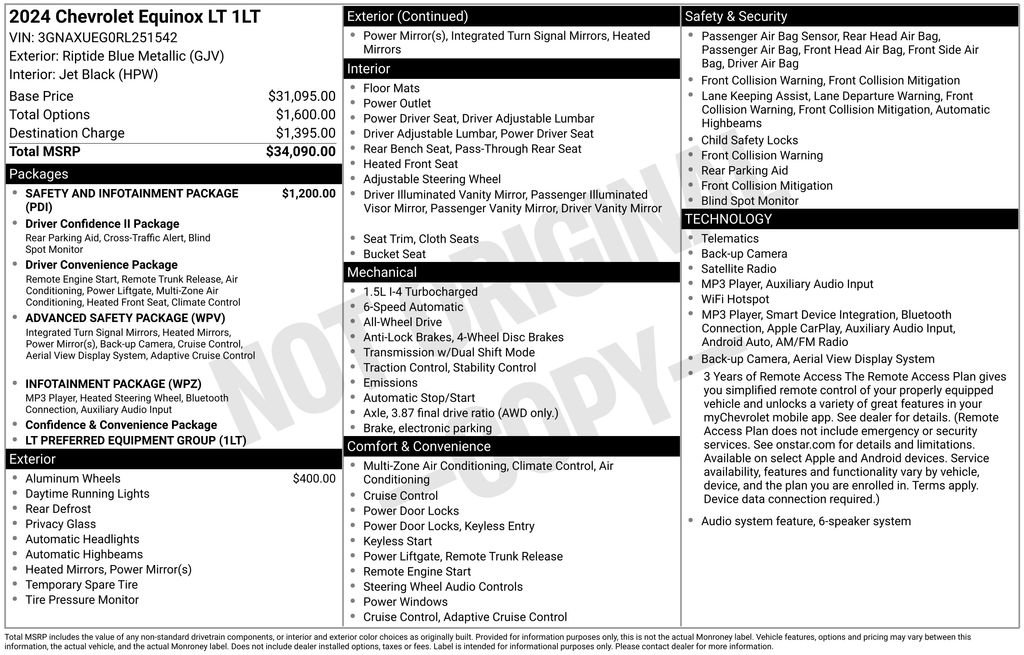 Used 2024 Chevrolet Equinox LT AWD/4WD image 10
