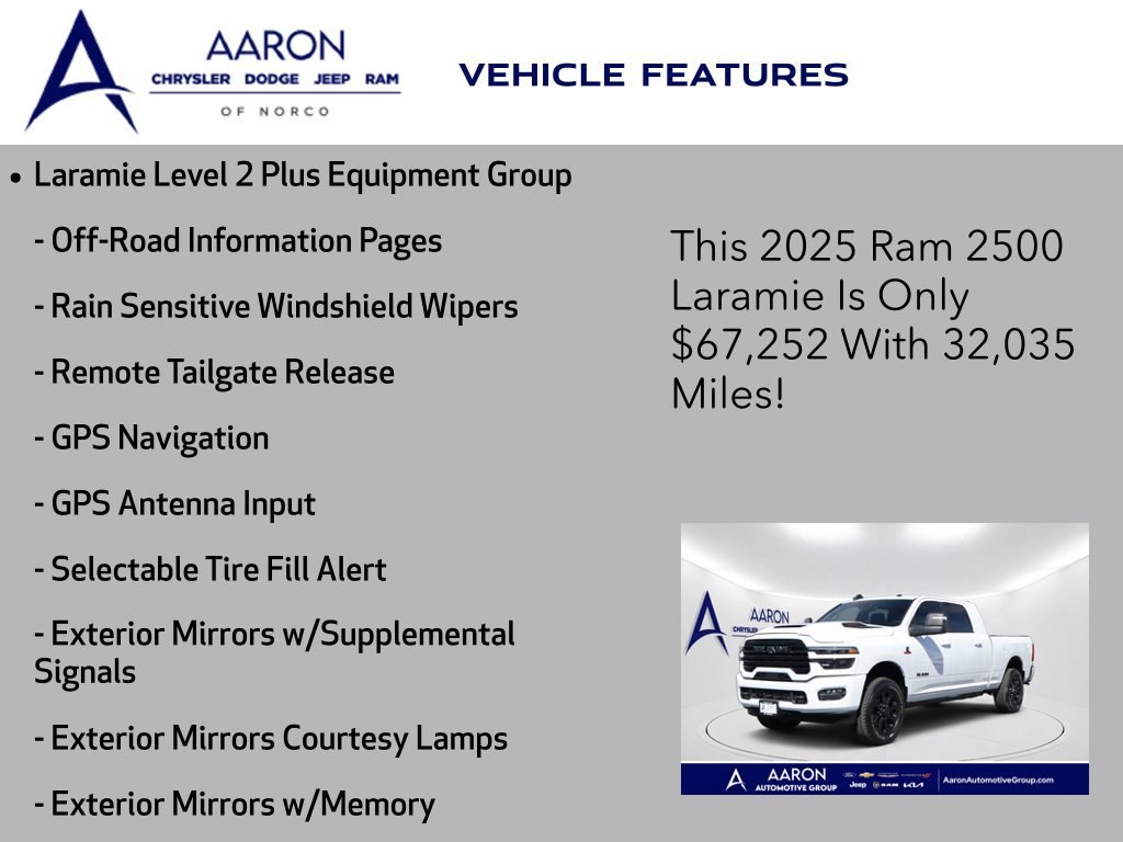 Used 2025 RAM 2500 Laramie AWD/4WD image 10