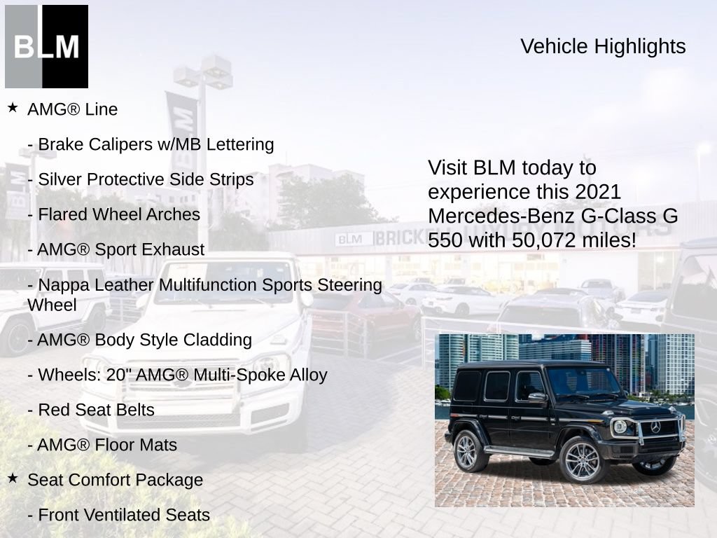 Used 2021 Mercedes-Benz G 550 w/ AMG Line image 5