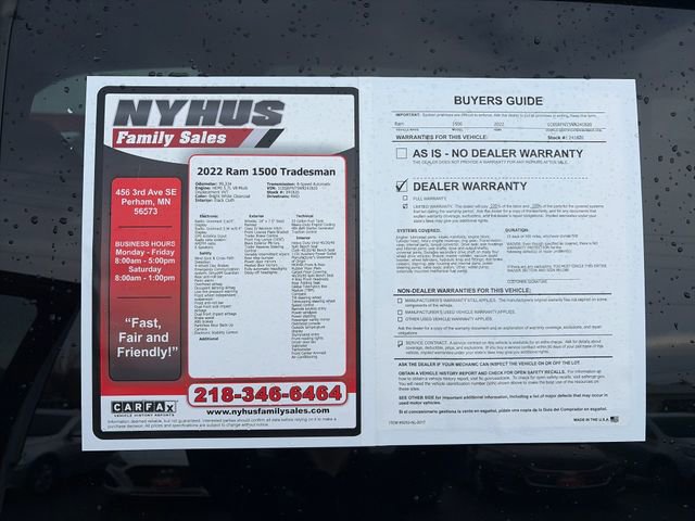 Used 2022 RAM 1500 Tradesman w/ Trailer Tow Group (B) AWD/4WD image 48