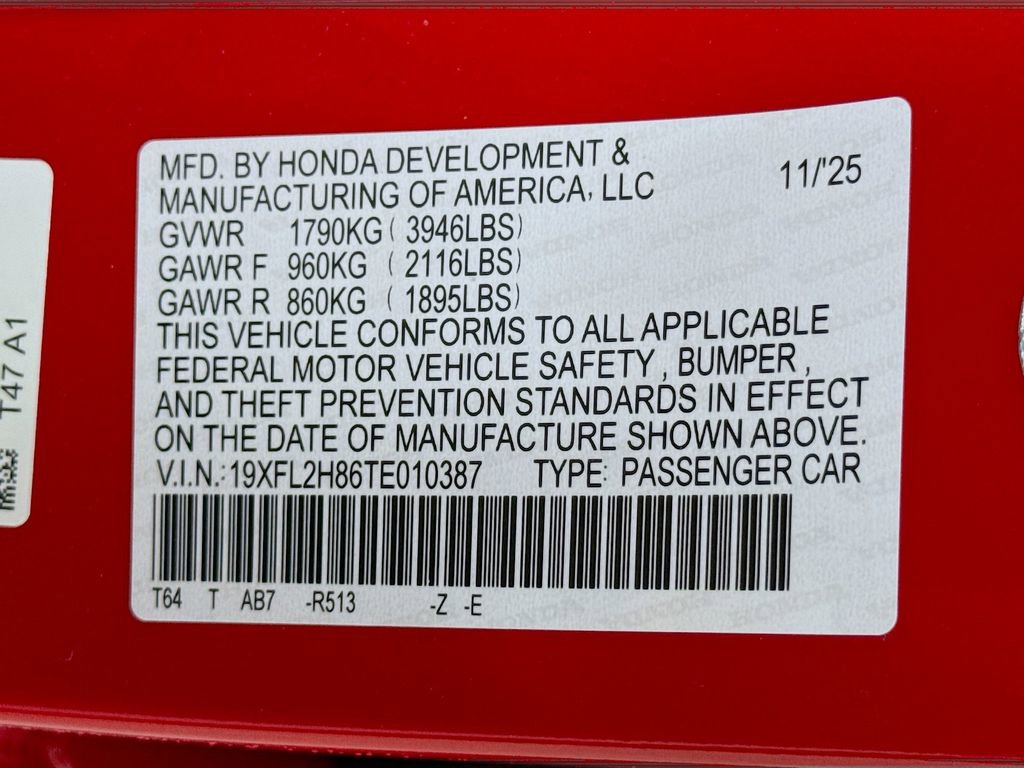 New 2026 Honda Civic Sport image 29