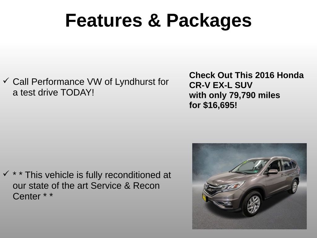 Used 2016 Honda CR-V EX-L image 4