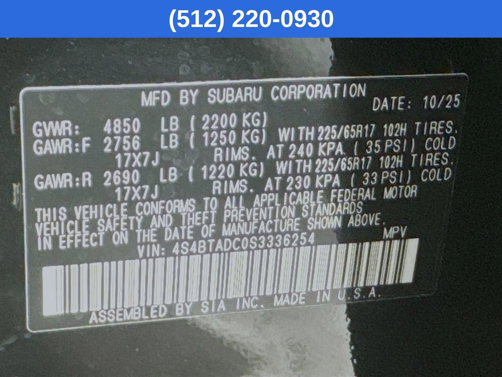 Used 2025 Subaru Outback Premium image 40