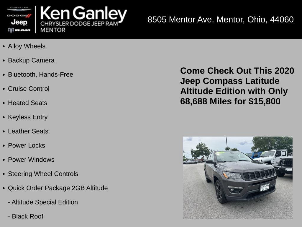Used 2020 Jeep Compass Latitude AWD/4WD image 5