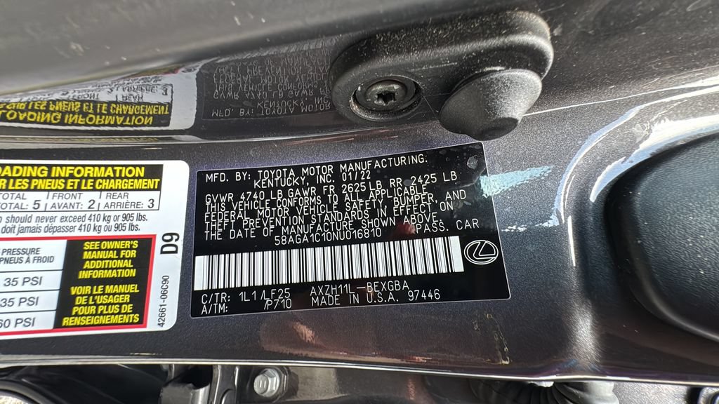 Used 2022 Lexus ES 300h F Sport w/ Accessory Package 2 FWD image 24