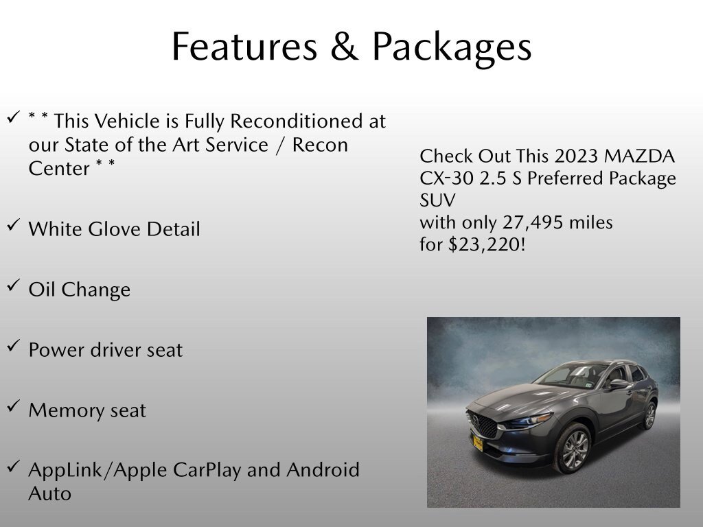 Certified 2023 MAZDA CX-30 AWD 2.5 S w/ Preferred Package image 4
