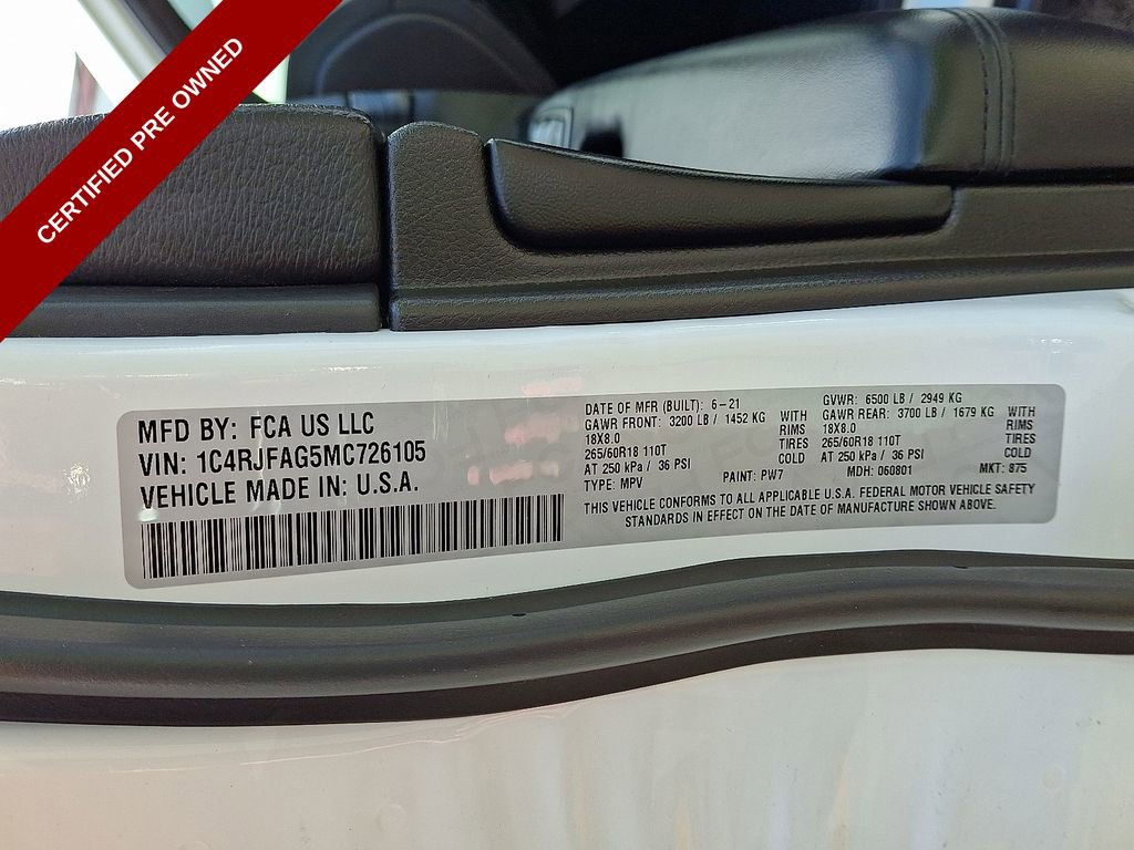 Certified 2021 Jeep Grand Cherokee Laredo image 27