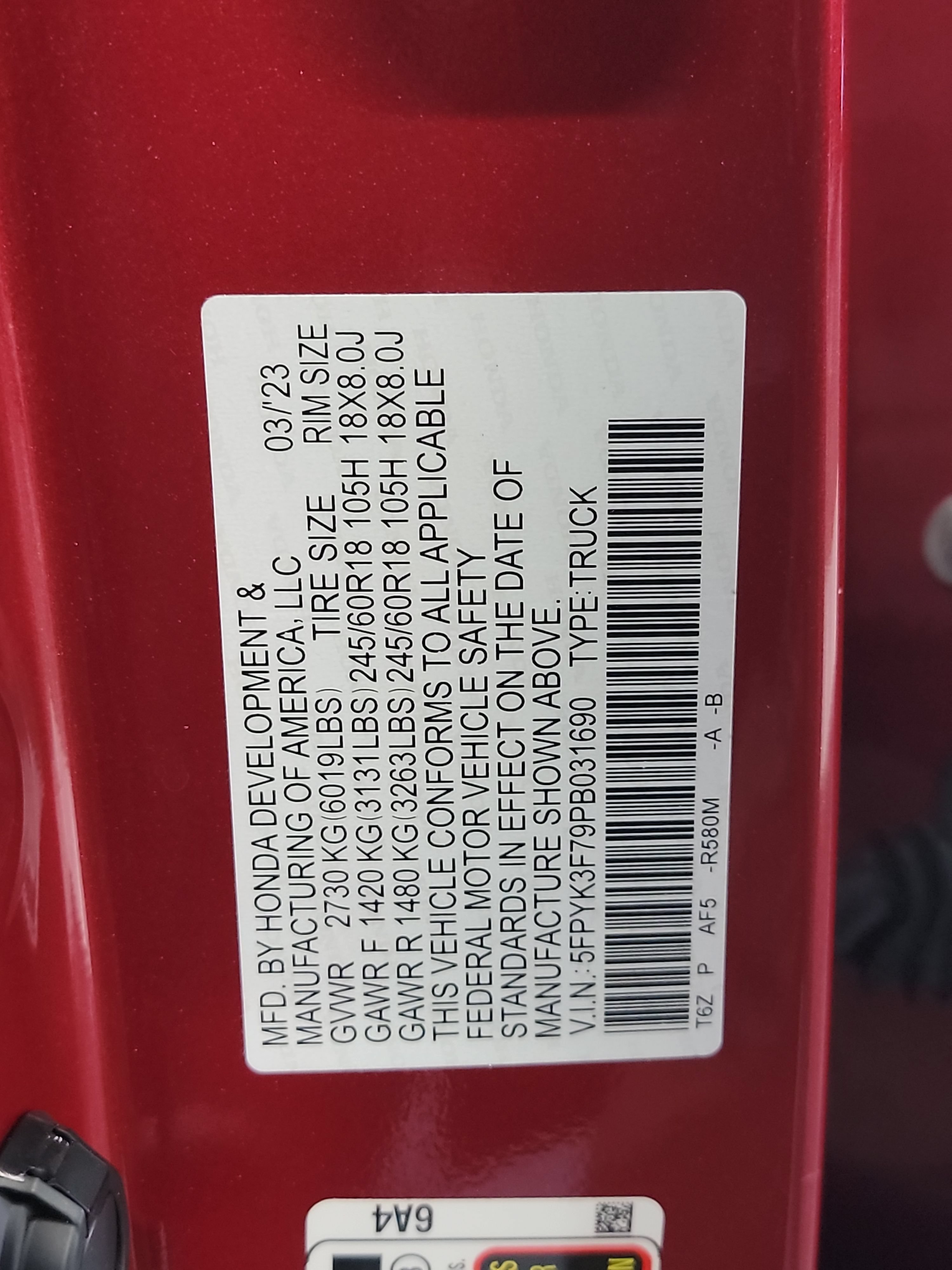 Used 2023 Honda Ridgeline RTL-E image 33