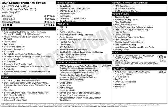 Used 2024 Subaru Forester Wilderness AWD/4WD image 10