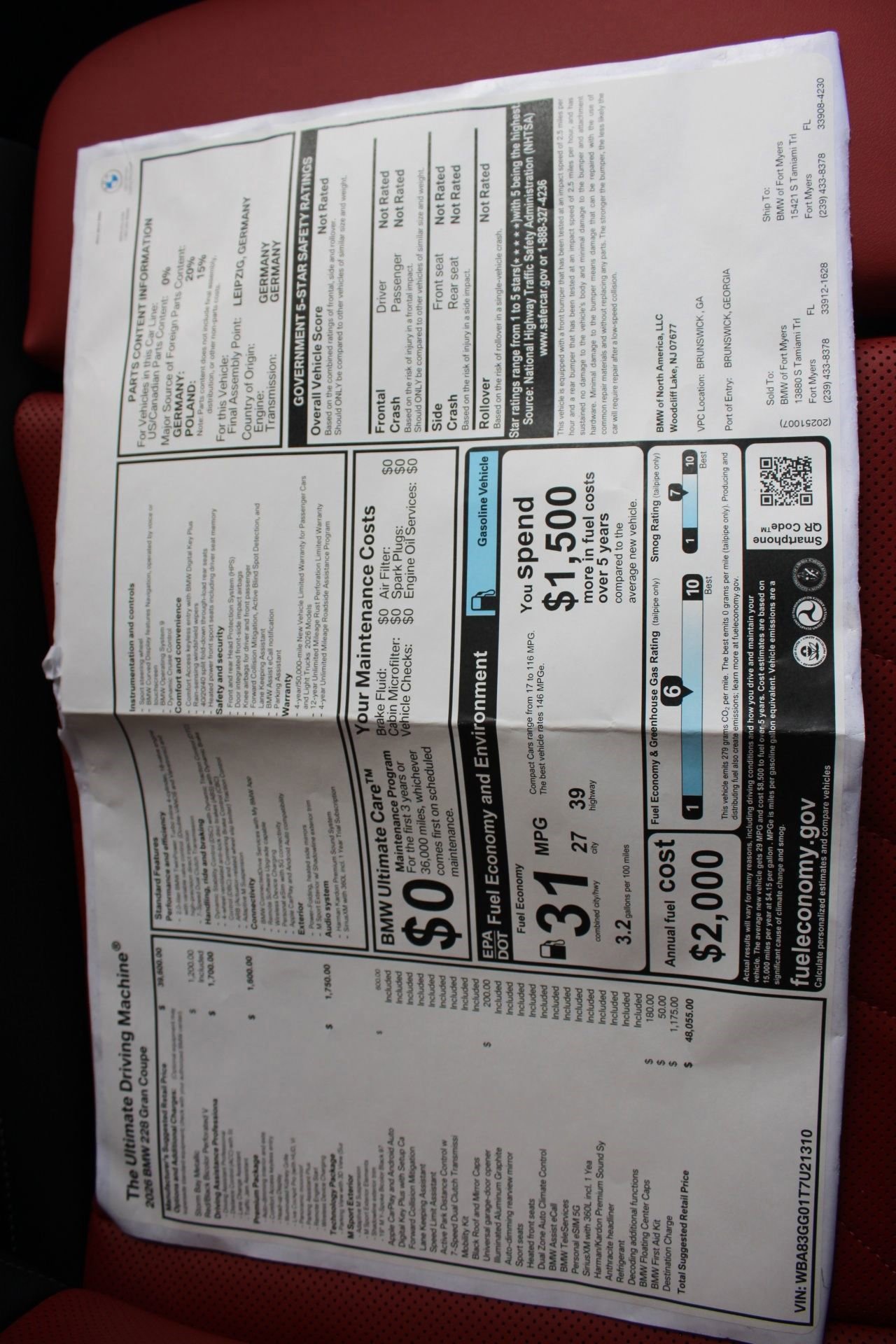 Used 2026 BMW 228i w/ Technology Package FWD image 36