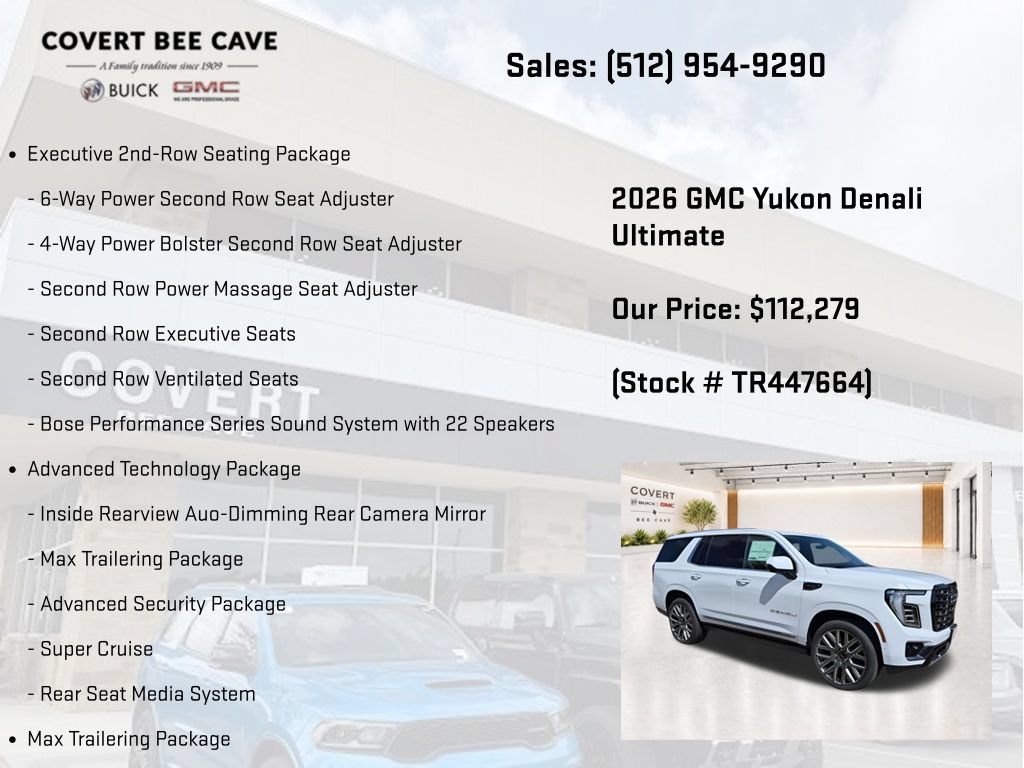 New 2026 GMC Yukon Denali Ultimate AWD/4WD image 20