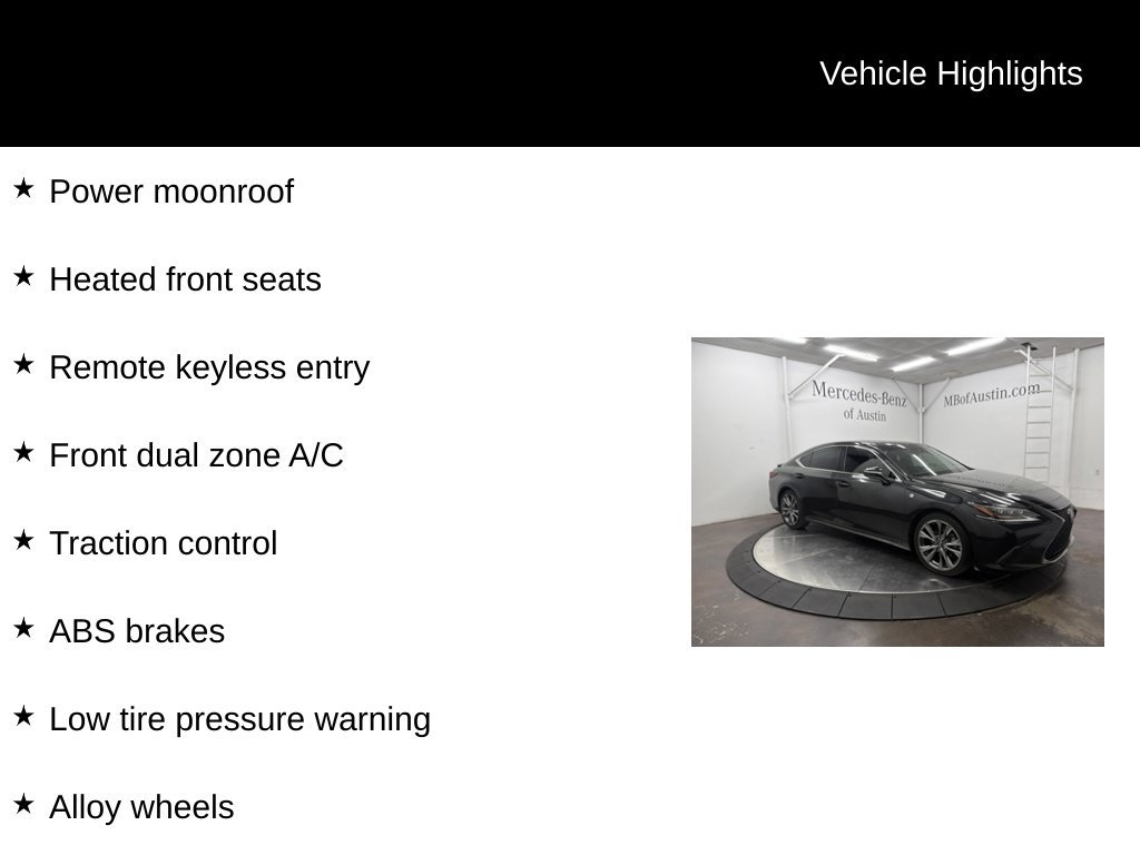 Used 2019 Lexus ES 350 F Sport w/ Accessory Package FWD image 6