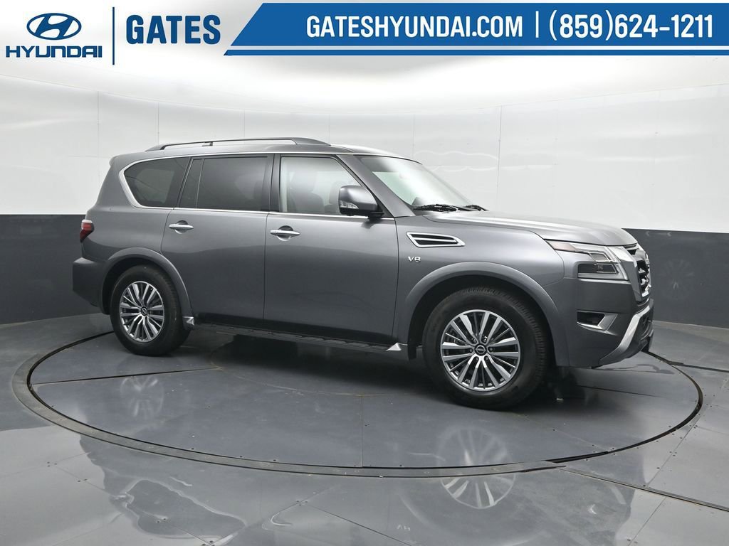 Used 2021 Nissan Armada SL w/ Captain's Chairs Package AWD/4WD video 1