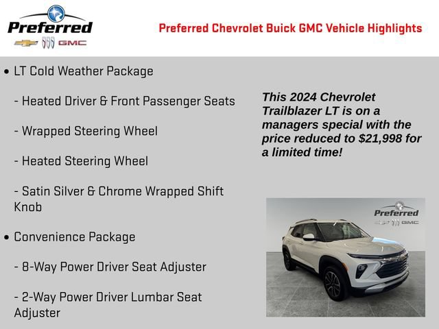 Certified 2024 Chevrolet TrailBlazer LT w/ Convenience Package AWD/4WD image 2