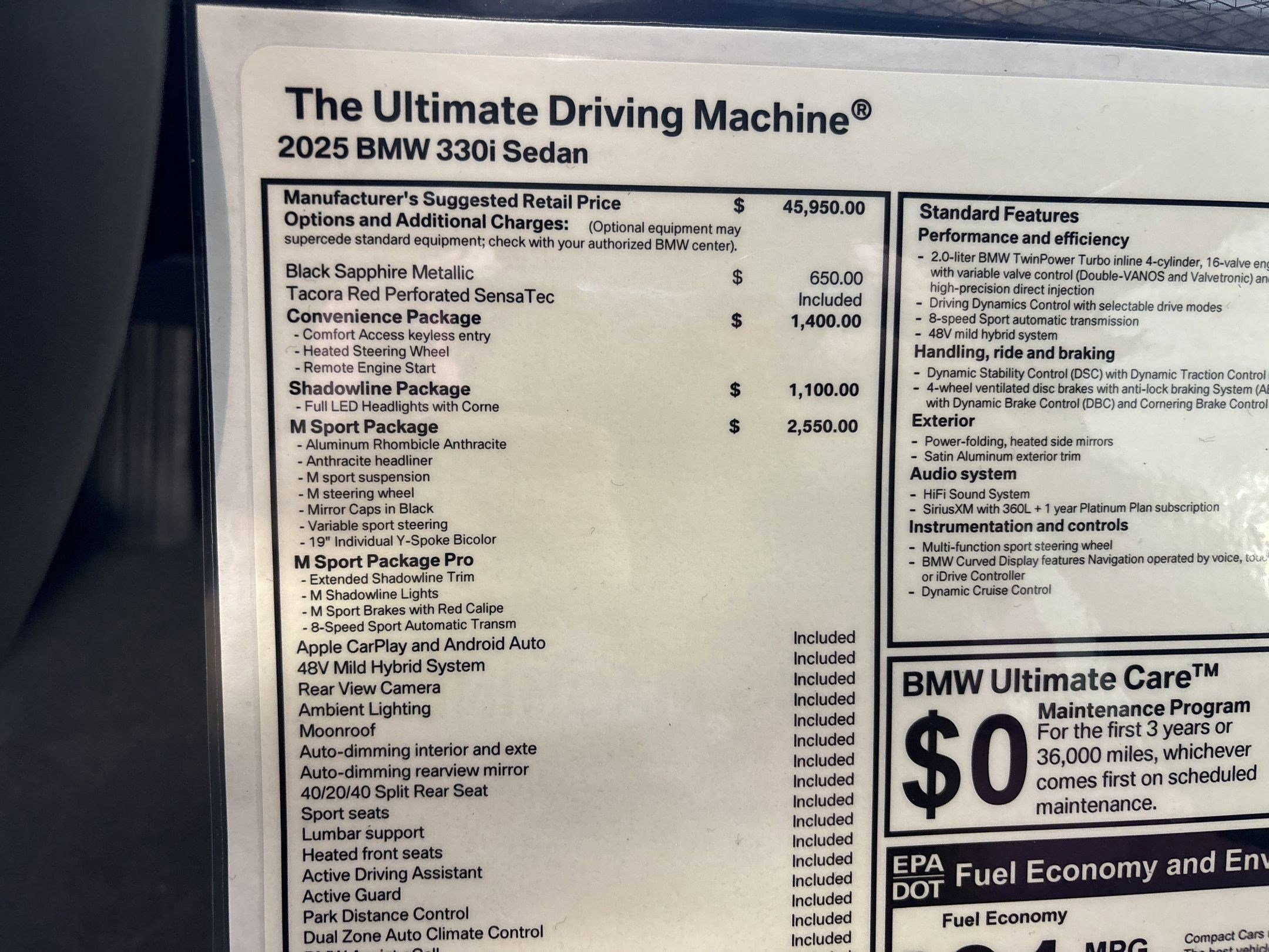 Used 2025 BMW 330i Sedan w/ M Sport Package image 36