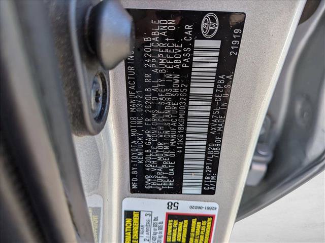 Used 2021 Toyota Camry XSE w/ Carpet Mat Package (TMS) AWD/4WD image 25