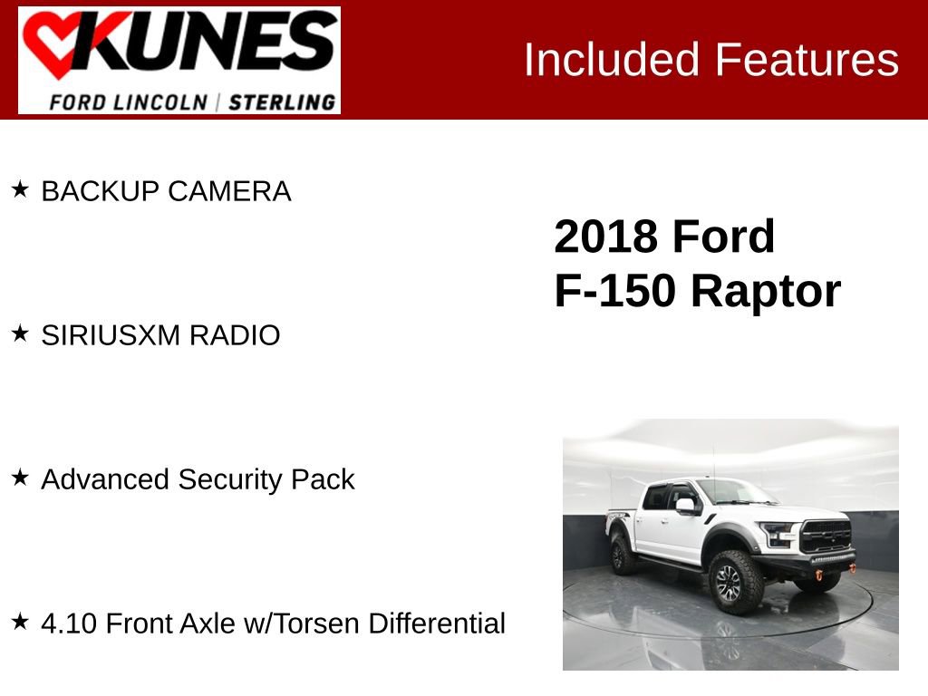 Used 2018 Ford F150 Raptor w/ Equipment Group 802A Luxury AWD/4WD image 2