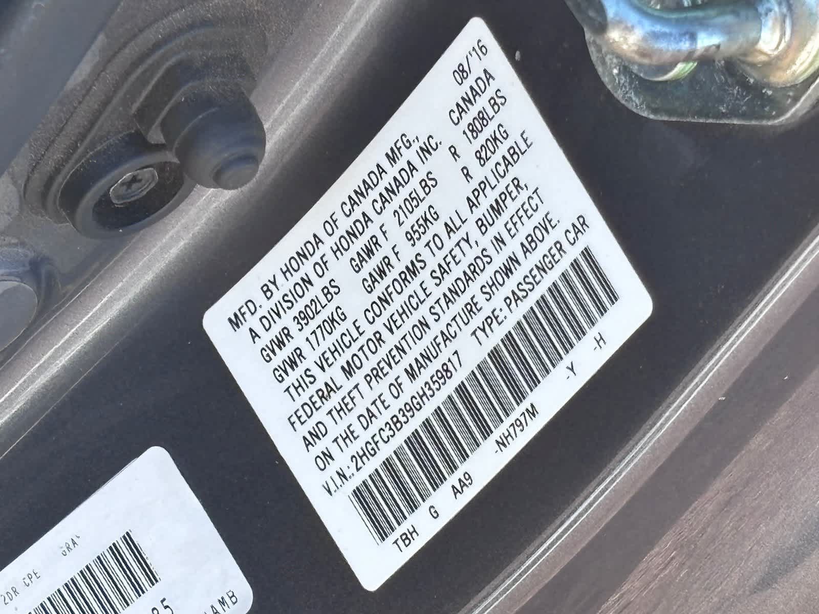 Used 2016 Honda Civic EX-T image 25