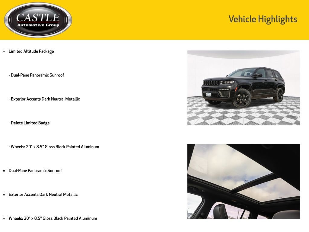 New 2026 Jeep Grand Cherokee Limited w/ Limited Altitude Package image 3