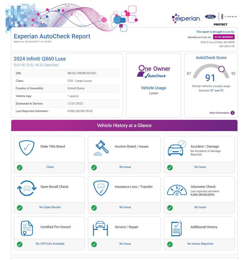 Certified 2024 INFINITI QX60 Luxe image 21
