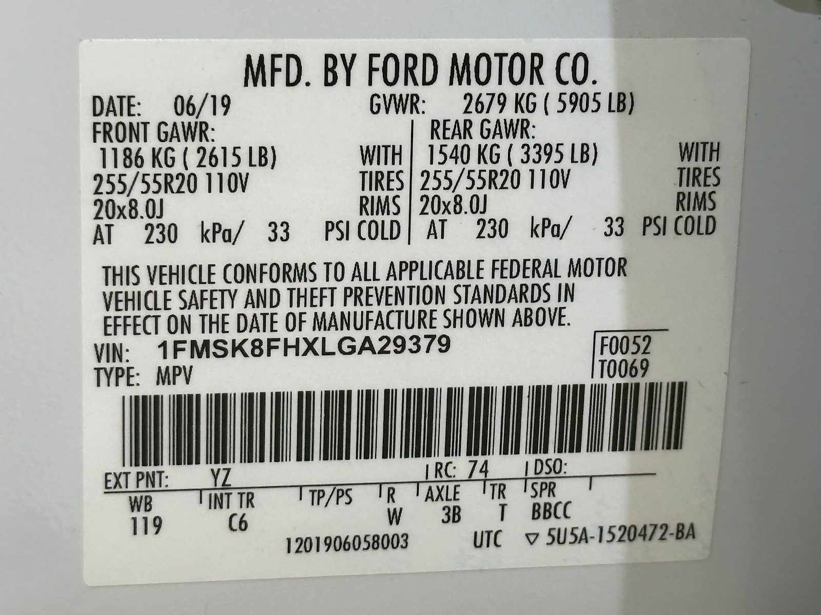 Used 2020 Ford Explorer Limited w/ Class III Trailer Tow Package AWD/4WD image 33
