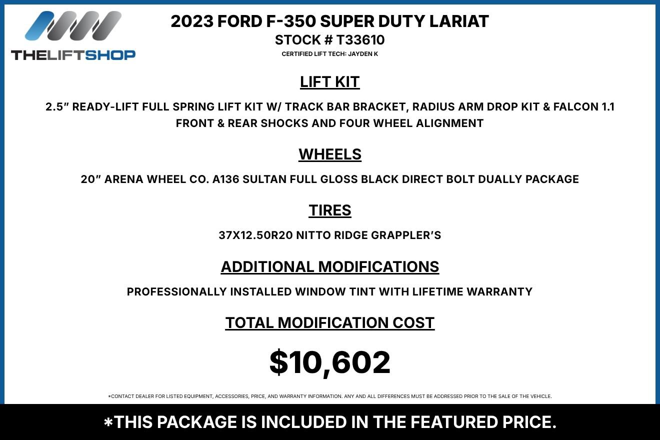 Used 2023 Ford F350 Lariat w/ Lariat Ultimate Package