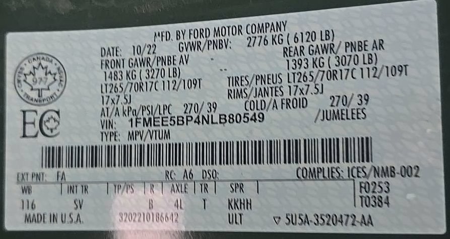 Used 2022 Ford Bronco Black Diamond AWD/4WD image 15