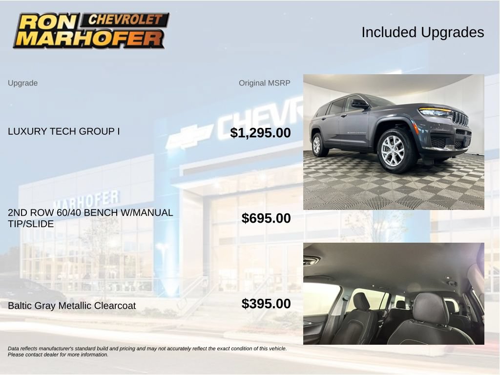 Used 2021 Jeep Grand Cherokee L Laredo w/ Luxury Tech Group I AWD/4WD image 6