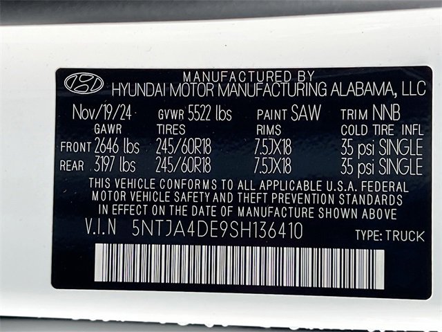 New 2025 Hyundai Santa Cruz SE image 29