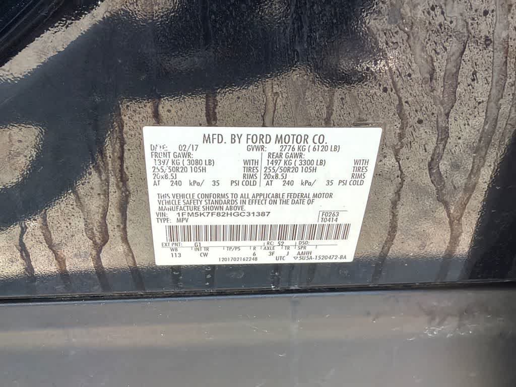 Used 2017 Ford Explorer Limited w/ Equipment Group 301A FWD image 33