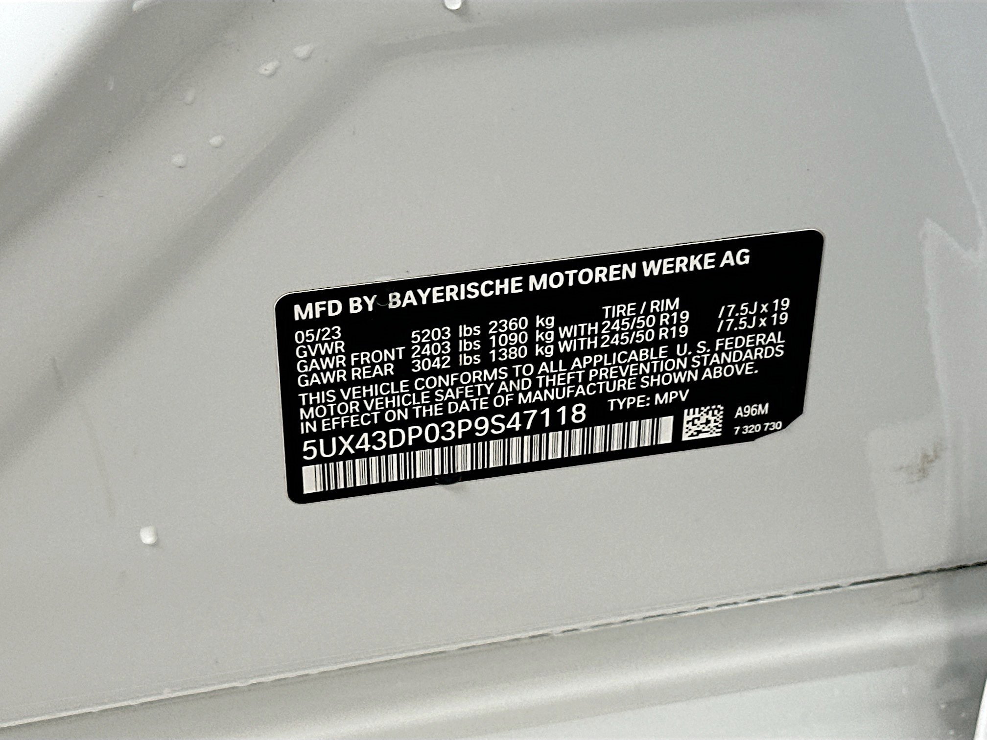 Certified 2023 BMW X3 sDrive30i w/ M Sport Package RWD image 35